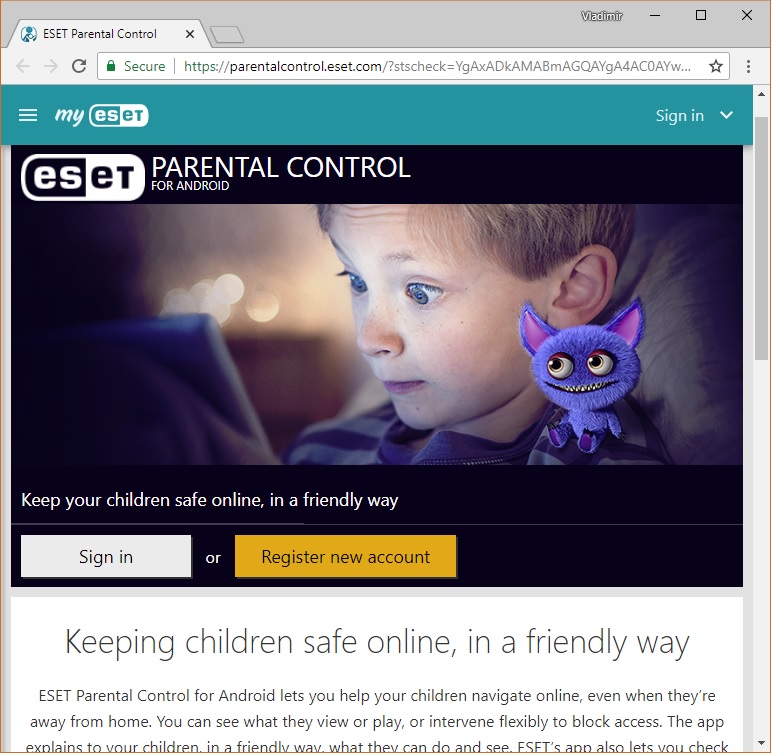 Eset nod32 parental control что это